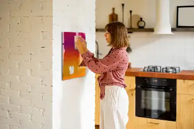 Magnetinė sauso valymo lenta gradientinis saulėtekio dizainas
