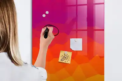 Magnetinė sauso valymo lenta gradientinis saulėtekio dizainas