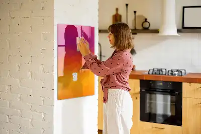 Magnetinė sauso valymo lenta gradientinis saulėtekio dizainas