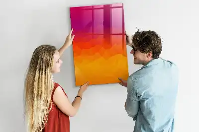 Magnetinė sauso valymo lenta gradientinis saulėtekio dizainas