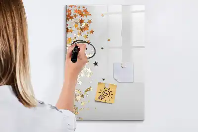 Magnetinė sauso valymo lenta žvaigždės