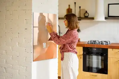 Magnetinė sauso valymo lenta trikampių abstrakcijos dizaino