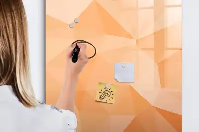 Magnetinė sauso valymo lenta trikampių abstrakcijos dizaino