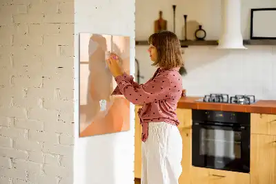 Magnetinė sauso valymo lenta trikampių abstrakcijos dizaino