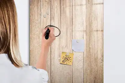 Magnetinė sauso valymo lenta Šviesios medinės lentos