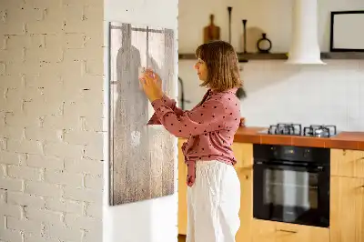 Magnetinė sauso valymo lenta Šviesios medinės lentos
