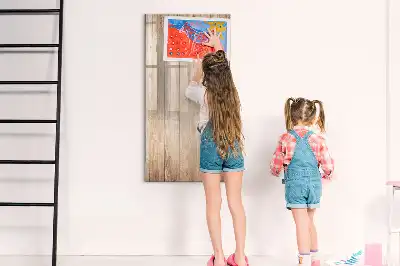 Magnetinė sauso valymo lenta Šviesios medinės lentos