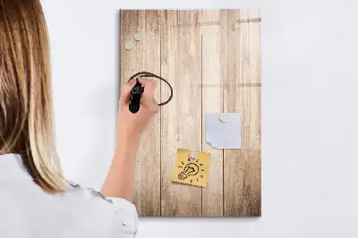 Magnetinė sauso valymo lenta Šviesios medinės lentos