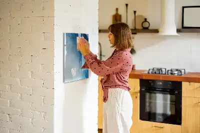 Magnetinė sauso valymo lenta su vandens abstrakcijos motyvu