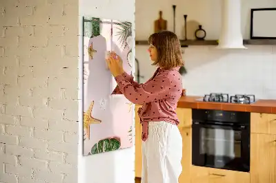 Magnetinė sauso valymo lenta su vasaros rėmeliu