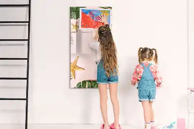 Magnetinė sauso valymo lenta su vasaros rėmeliu
