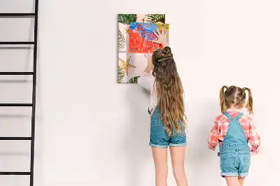 Magnetinė sauso valymo lenta su vasaros rėmeliu