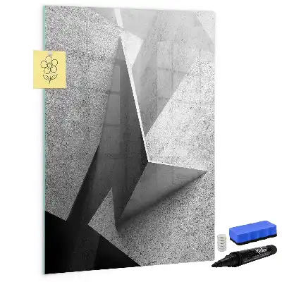 Magnetinė sauso valymo lenta geometrinė abstrakcija