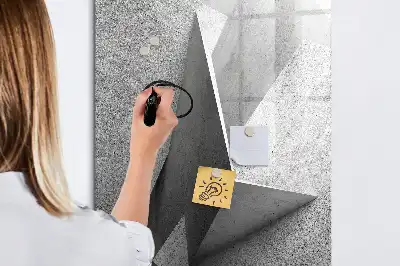 Magnetinė sauso valymo lenta geometrinė abstrakcija