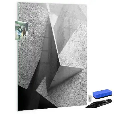 Magnetinė sauso valymo lenta geometrinė abstrakcija
