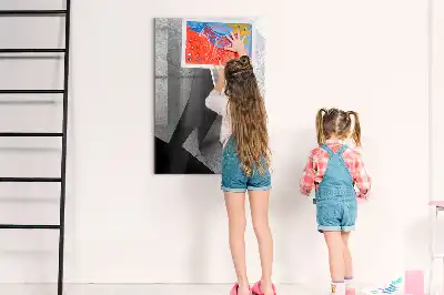 Magnetinė sauso valymo lenta geometrinė abstrakcija