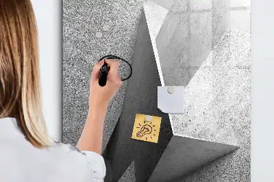 Magnetinė sauso valymo lenta geometrinė abstrakcija