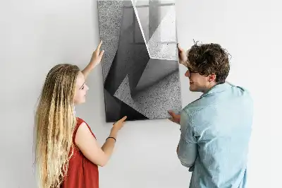 Magnetinė sauso valymo lenta geometrinė abstrakcija
