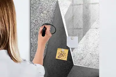 Magnetinė sauso valymo lenta geometrinė abstrakcija