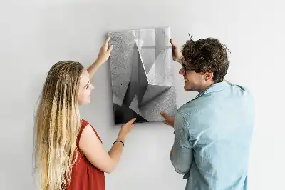 Magnetinė sauso valymo lenta geometrinė abstrakcija