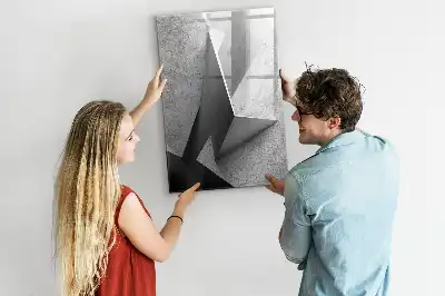 Magnetinė sauso valymo lenta geometrinė abstrakcija