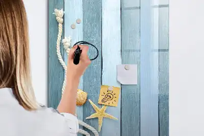 Magnetinė sauso valymo lenta jūros tematikos dizainas