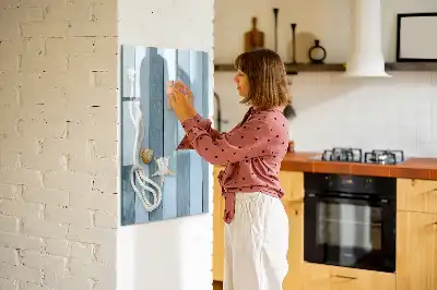 Magnetinė sauso valymo lenta jūros tematikos dizainas
