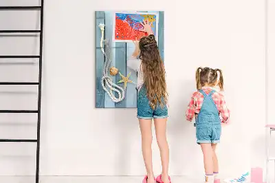 Magnetinė sauso valymo lenta jūros tematikos dizainas