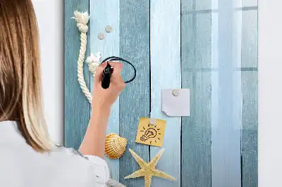 Magnetinė sauso valymo lenta jūros tematikos dizainas