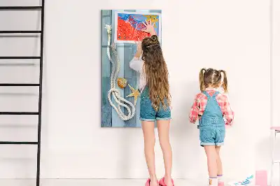 Magnetinė sauso valymo lenta jūros tematikos dizainas