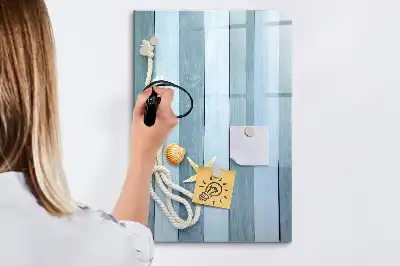 Magnetinė sauso valymo lenta jūros tematikos dizainas