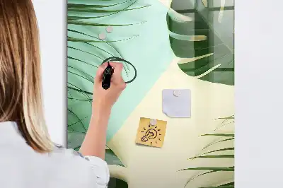 Magnetinė lenta sausam valymui tropinė monstera