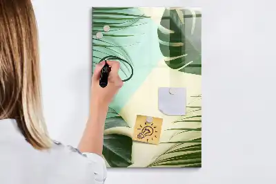 Magnetinė lenta sausam valymui tropinė monstera