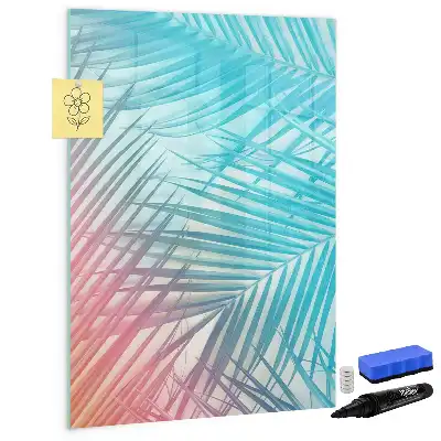 Magnetinė sauso valymo lenta palmės lapų rašto