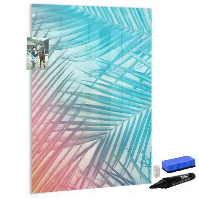 Magnetinė sauso valymo lenta palmės lapų rašto