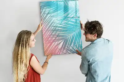 Magnetinė sauso valymo lenta palmės lapų rašto