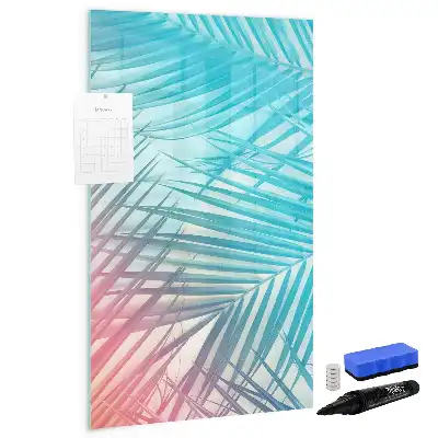 Magnetinė sauso valymo lenta palmės lapų rašto