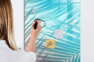 Magnetinė sauso valymo lenta palmės lapų rašto