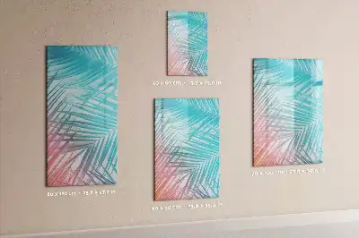 Magnetinė sauso valymo lenta palmės lapų rašto