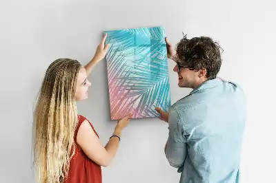 Magnetinė sauso valymo lenta palmės lapų rašto