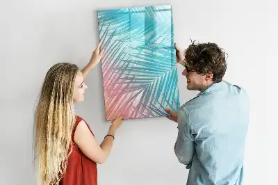 Magnetinė sauso valymo lenta palmės lapų rašto