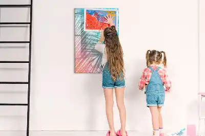 Magnetinė sauso valymo lenta palmės lapų rašto