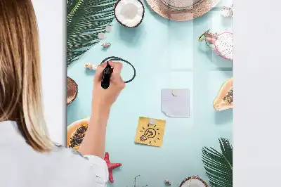 Magnetinė sauso valymo lenta vasaros kompozicija