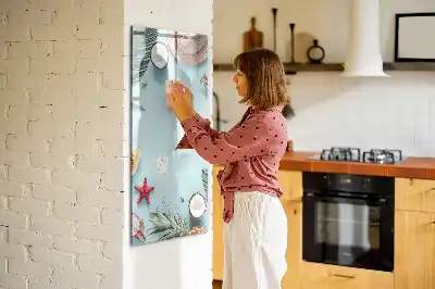 Magnetinė sauso valymo lenta vasaros kompozicija