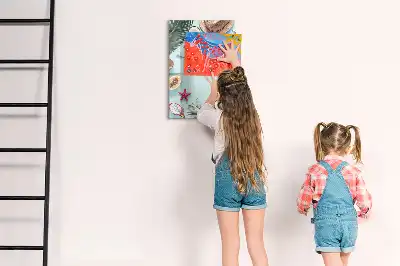 Magnetinė sauso valymo lenta vasaros kompozicija