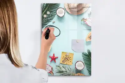 Magnetinė sauso valymo lenta vasaros kompozicija