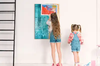 Magnetinė sauso valymo lenta jūros paplūdimio motyvas