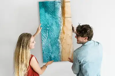 Magnetinė sauso valymo lenta jūros paplūdimio motyvas