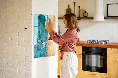 Magnetinė sauso valymo lenta jūros paplūdimio motyvas