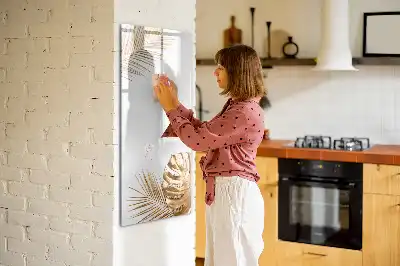 Magnetinė sauso valymo lenta auksiniais lapais